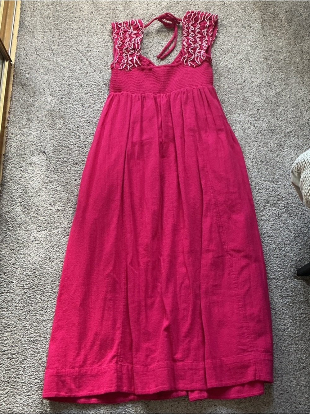 New Free People Feel the Frill Midi Dress ~ Love Potion - Picture 8 of 8
